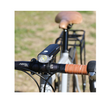 Cateye AMPP 2200 Front Light - Cateye AMPP 2200 mounted on bicycle handlebars, providing bright illumination for safe cycling at night.