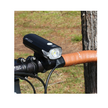 Cateye AMPP 2200 Front Light in Use - Cyclist using the Cateye AMPP 2200 front bike light during a night ride for optimal visibility.
