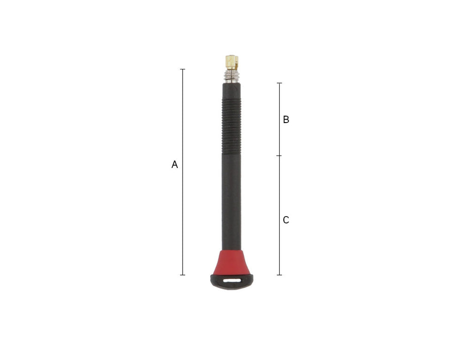 DTS TUBELESS VALVE ALU BLACK 26-35MM 1PC