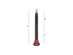 DTS TUBELESS VALVE ALU BLACK 36-48MM 1PC