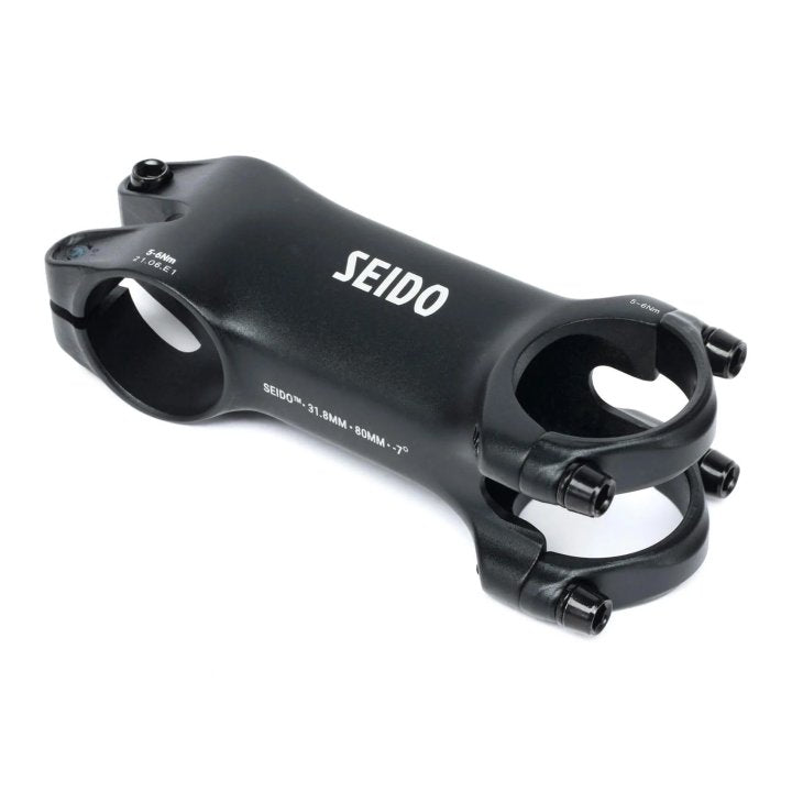 SEIDO MEANDER Stem, 110/120 x 31.8mm x 6deg, Blk