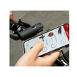 Sync Core Bicycle Front Light Button - Close-up of the power button on the Sync Core bike light for easy control while cycling.