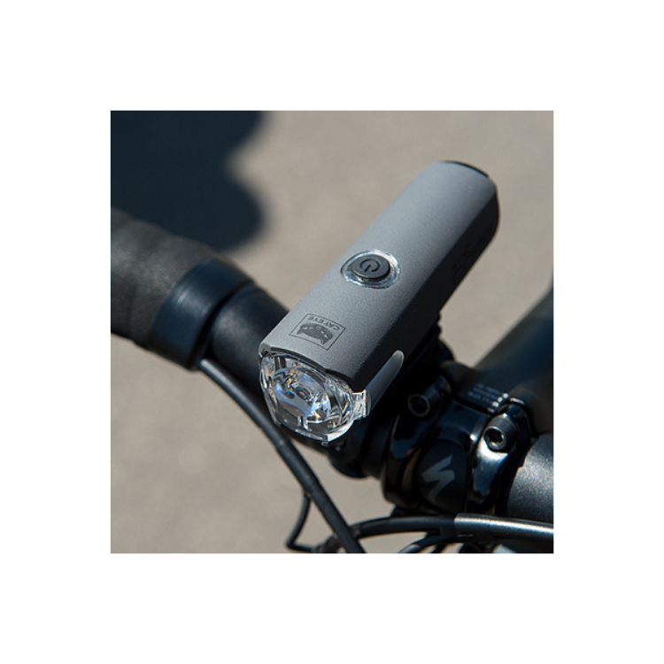 Sync Core Bicycle Front Light Close-Up - Detailed close-up of the Sync Core bike light showcasing its design and functionality for cyclists.